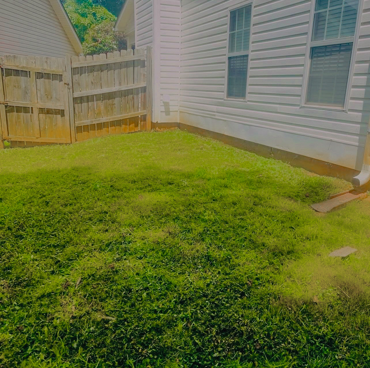Grass cutting after