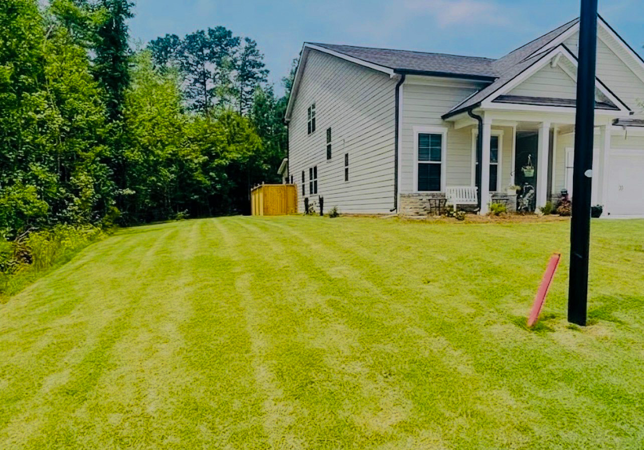 Grass cutting finished