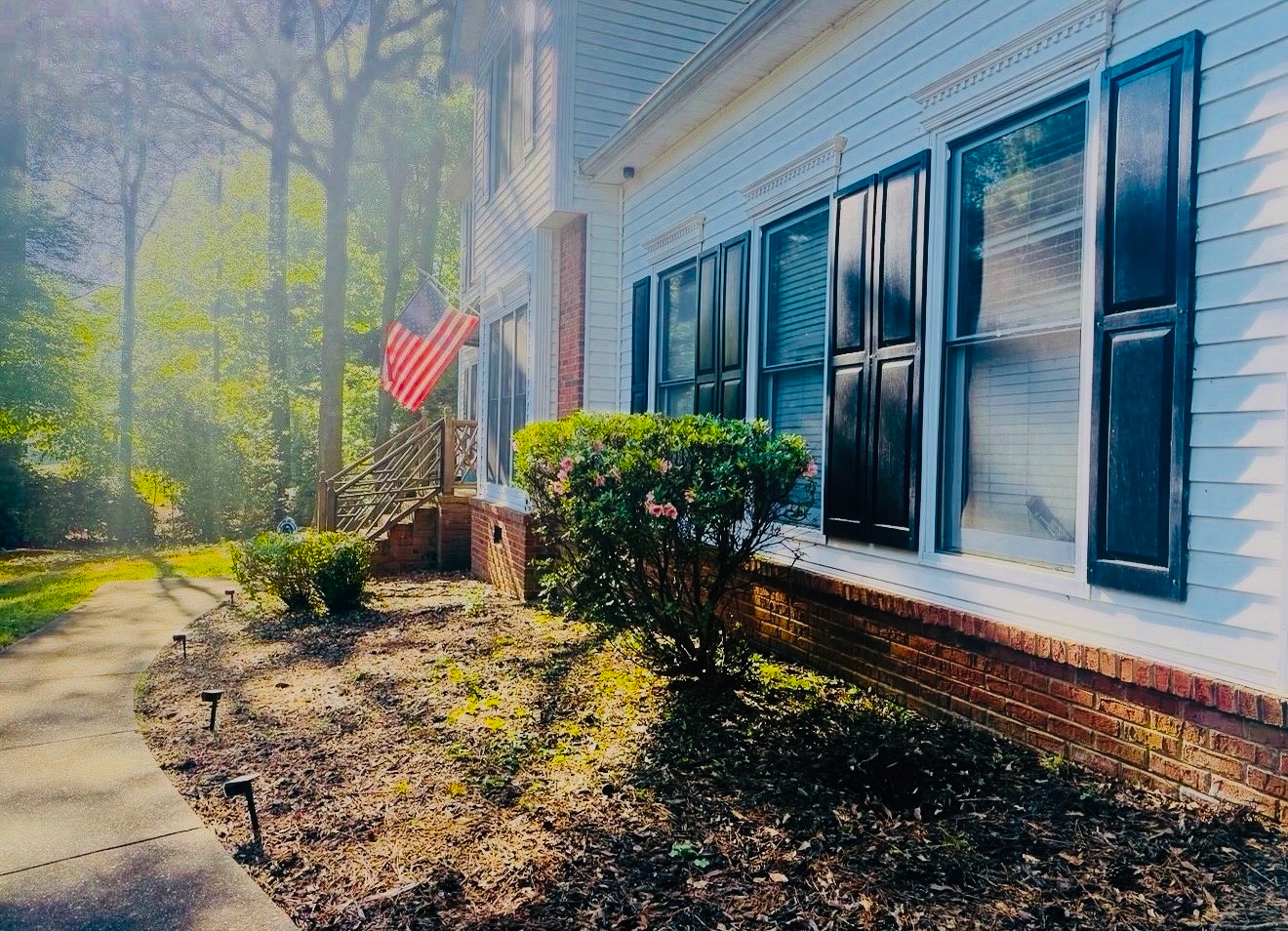 Mulch before